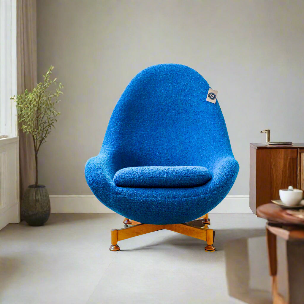 Greaves and Thomas vintage Boucle Egg chair – Reloved Upholstery