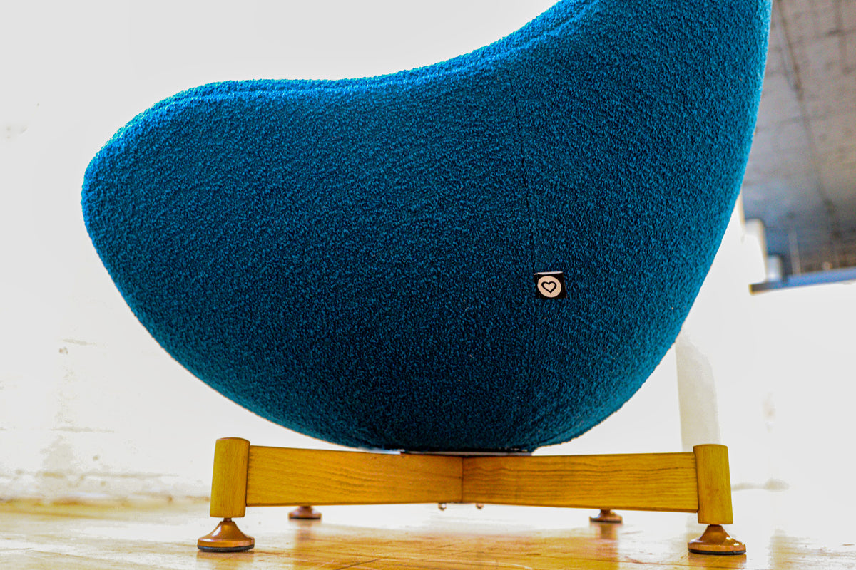 Greaves and Thomas vintage Boucle Egg chair Reloved Upholstery