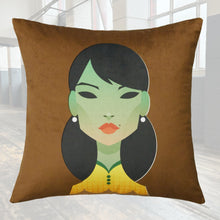 Load image into Gallery viewer, Green Lady Cushion