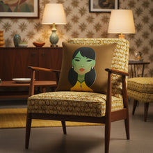 Load image into Gallery viewer, Green Lady Cushion