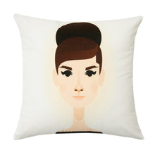 Load image into Gallery viewer, Audrey Hepburn cushion