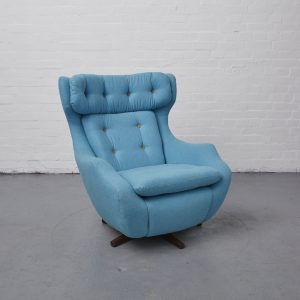 Vintage Parker Knoll Statesman chair upholstered