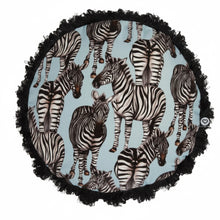 Load image into Gallery viewer, Cheeky Zebra 100%  Lush Cotton Velvet Cushion
