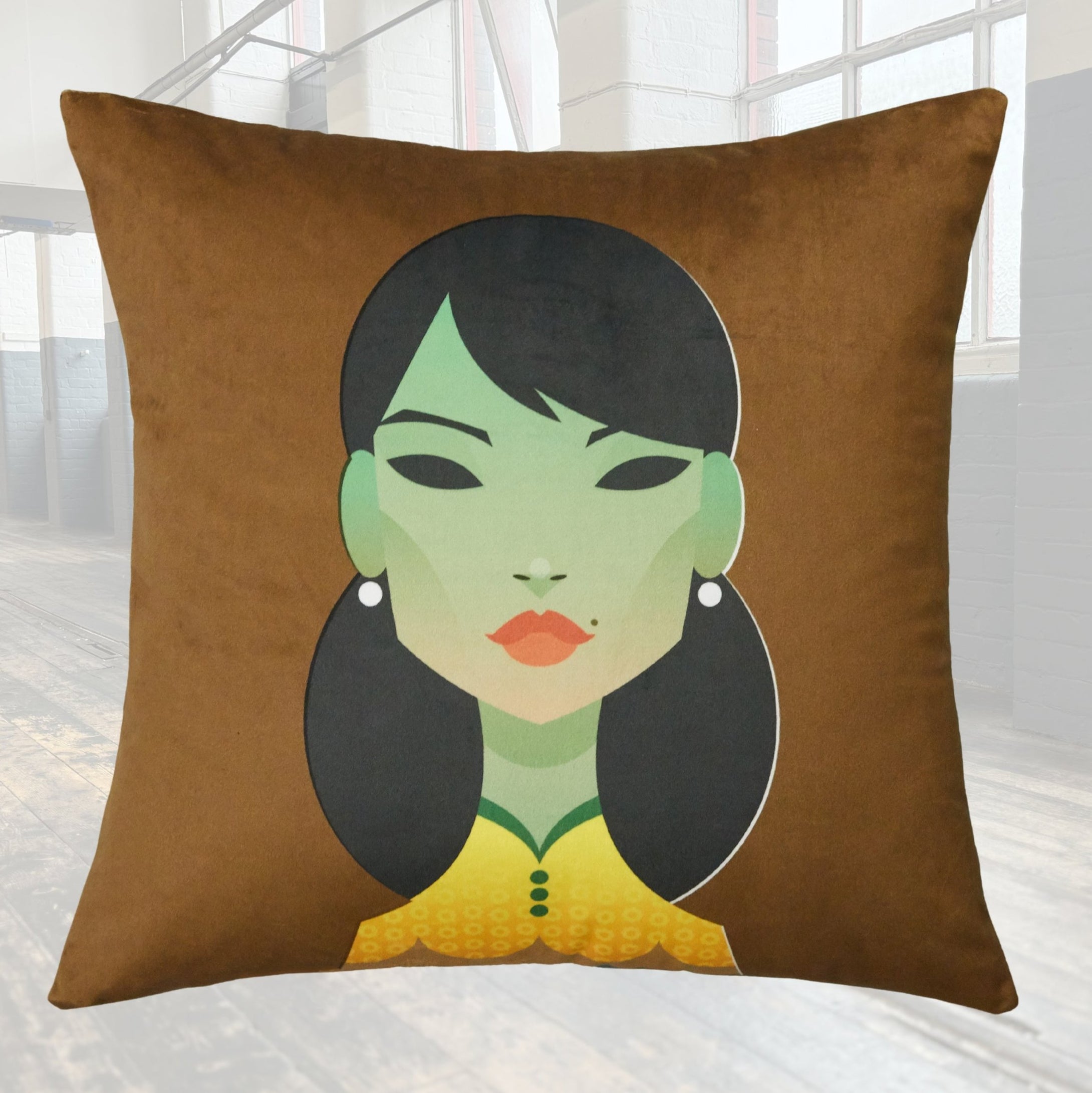 Green Lady Cushion