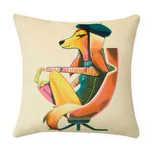 Beatnik Hound Cushion